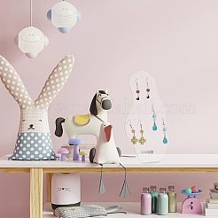 Прозрачные акриловые подставки для сережек с наклоном назад EDIS-WH0016-046