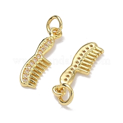 Pendentifs en laiton zircon cubique transparent&nbsp;KK-K420-12G
