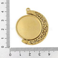 Вращающиеся подвески-кабошоны из нержавеющей стали 304&nbsp;LS-STAS-P408-22G