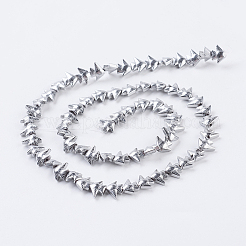 Pvd vuoto placcatura elettrodeposizione fili di perle di ematite sintetica non magnetica&nbsp;G-F534-G05