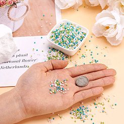 Непрозрачные стеклянные круглые бусины GLAA-TAC0025-07A-03