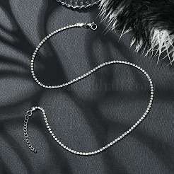 Теннисное колье с кристаллами и стразами NJEW-JN04452