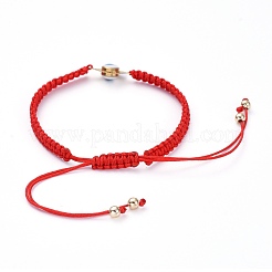 Verstellbare geflochtene Perlenarmbänder&nbsp;BJEW-JB05279