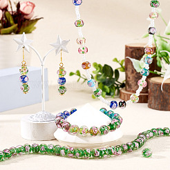 1 brin de perles rondelles artisanales en verre filé à la main&nbsp;LAMP-TA0002-72G