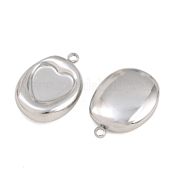 Configuración de cabujón colgante de acero inoxidable 304&nbsp;SA-CBACA10-01P