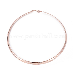 Ионное покрытие (ip) 304 нержавеющая сталь цепочки ожерелья и браслеты наборы SJEW-E334-01A-RG