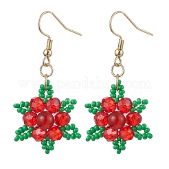 3 paire de boucles d'oreilles pendantes en cornaline naturelle&nbsp;EJEW-MZ00258