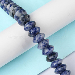 Натуральное синее пятно нитки из бисера яшмы G-F743-05B