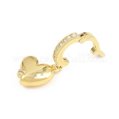 Messing micro pave klare zirkonia anhänger&nbsp;KK-H268-07G-01