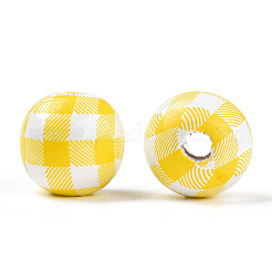 Набивные деревянные европейские бусины&nbsp;WOOD-G022-13G