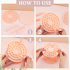 Подставки для хранения косметических кистей с 49 отверстием&nbsp;MRMJ-WH0012-46B