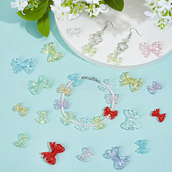 160шт 16 стиля прозрачные акриловые бусины&nbsp;TACR-GO0001-04