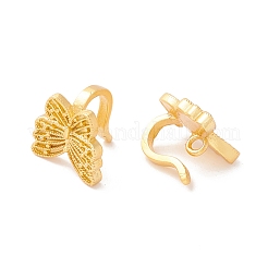 Застежки-крючки из латуни с покрытием для стойки&nbsp;KK-M223-03MG