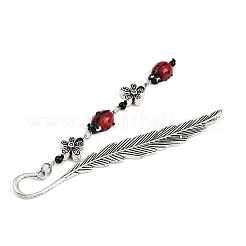 Закладка из перьев из сплава AJEW-JK00387