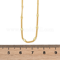 925 овальное витое ожерелье из стерлингового серебра NJEW-H056-01C-G