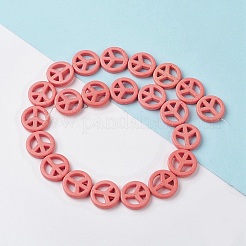 Синтетических нитей бирюзовые бусы G-P505-01