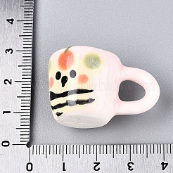 Кружка с медведем из фарфора ручной работы&nbsp;PORC-T133-21A