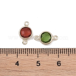 Шармы-соединители из латуни с паве из кубического циркония&nbsp;KK-K351-29G