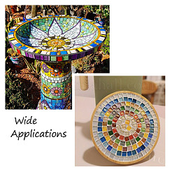 252шт 2 стилей стеклянных кабошонов GGLA-EL0001-01D