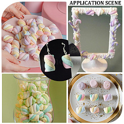 18шт. 6-цветная модель искусственного зефира из смолы DIY-SC0030-90