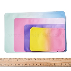 50 шт. 4 стильных двухцветных прямоугольных пластиковых подарочных пакета с застежкой-молнией OPP-FS0001-19A-2