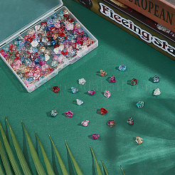 220шт 11 цвета гальванические стеклянные бусины EGLA-ME0001-02