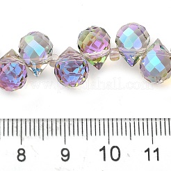 Стеклянные бусины с гальваническим покрытием &nbsp;EGLA-D030-17K