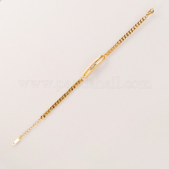 201 браслет из прямоугольных звеньев нержавеющей стали&nbsp;MD0269