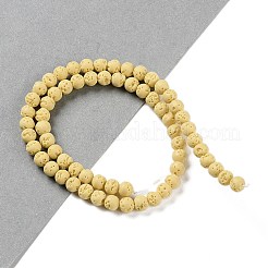 Brins de perles teintées en pierre de lave synthétique&nbsp;G-H311-08A-05