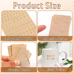 9 стиль наклейки из сплава металла&nbsp;DIY-TA0010-36