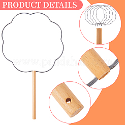 5 Stück handgefertigte DIY-Fächerrahmen aus Eisen&nbsp;DIY-CN0003-62A