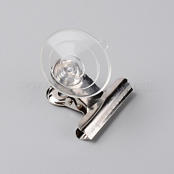 塩ビ吸盤  ステンレス製クランプ付き  ステンレス鋼色  6x5x4cm&nbsp;AJEW-WH0182-59