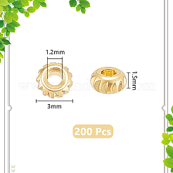 200 шт. Латунные дистанционные бусины&nbsp;KK-UN0002-57