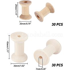 Bobines vides en bois pour fil&nbsp;WOOD-NB0001-69-LF