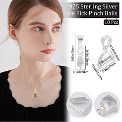 10 шт. 925 серебряных кулона для подвески STER-BBC0001-59