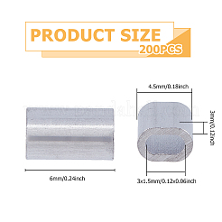 Breloques coulissants en aluminium/perles coulissantes&nbsp;FIND-WH0161-13A