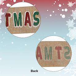 2 рулон 2-х видов льняной ленты с рождественским принтом OCOR-GF0002-72