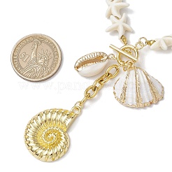 Синтетические бирюзовые бусины в форме морской звезды&nbsp;NJEW-JN05220