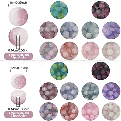 Стеклянные бусины кракле GLAA-YW0004-76