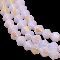 Имитация нефрита гальванических бисер пряди EGLA-A039-J4mm-L02