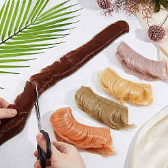 10 шт. 10 цвета высокотемпературное волокно короткая челка прическа кукольный парик волосы DOLL-DC0001-04