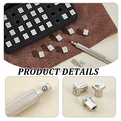 Set di strumenti per punzonatura di lettere e numeri fai da te&nbsp;TOOL-WH0164-02P-02