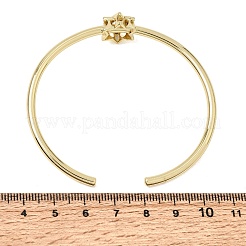 Messing-Armreife mit Mikropflaster und klaren Zirkonia für Damen&nbsp;KK-CBAED06-08A-G