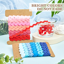 4 карточка 2 стиля полиэстеровая волнистая бахрома отделочная лента&nbsp;DIY-GF0009-48H