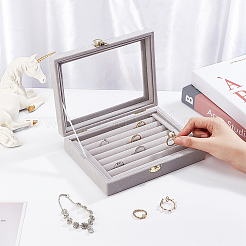 Подарочные коробки для украшений из бархата VBOX-WH0014-01A