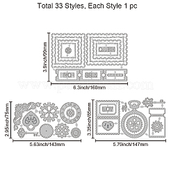 Винтажная тема штампа из углеродистой стали DIY-WH0309-2007