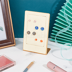 Металлические подставки для сережек с наклонной спинкой и микрофиброй EDIS-WH0022-24