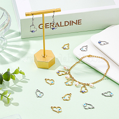 16 шт. 4 подвески из нержавеющей стали 304 с эмалью&nbsp;STAS-DC0010-35