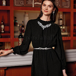 Аппликации с цветами и стразами&nbsp;DIY-WH0671-064B