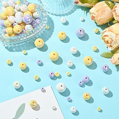 250 г УФ-покрытие радужные переливающиеся непрозрачные акриловые бусины&nbsp;PACR-CJ0001-39